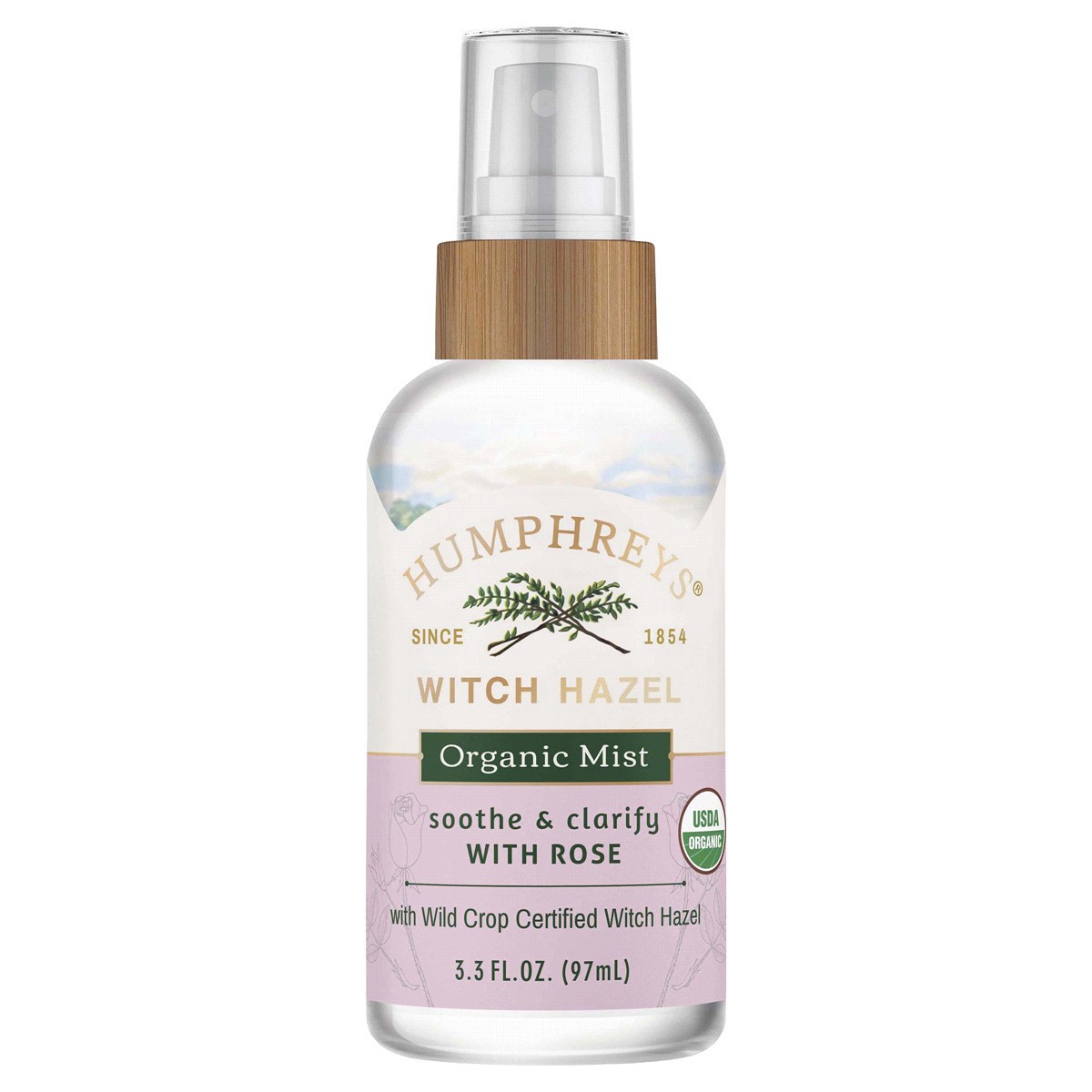 slide 1 of 5, Humphrey's Humphreys Soothe And Clarify Witch Hazel With Rose Organic Mist, 3.3 fl oz