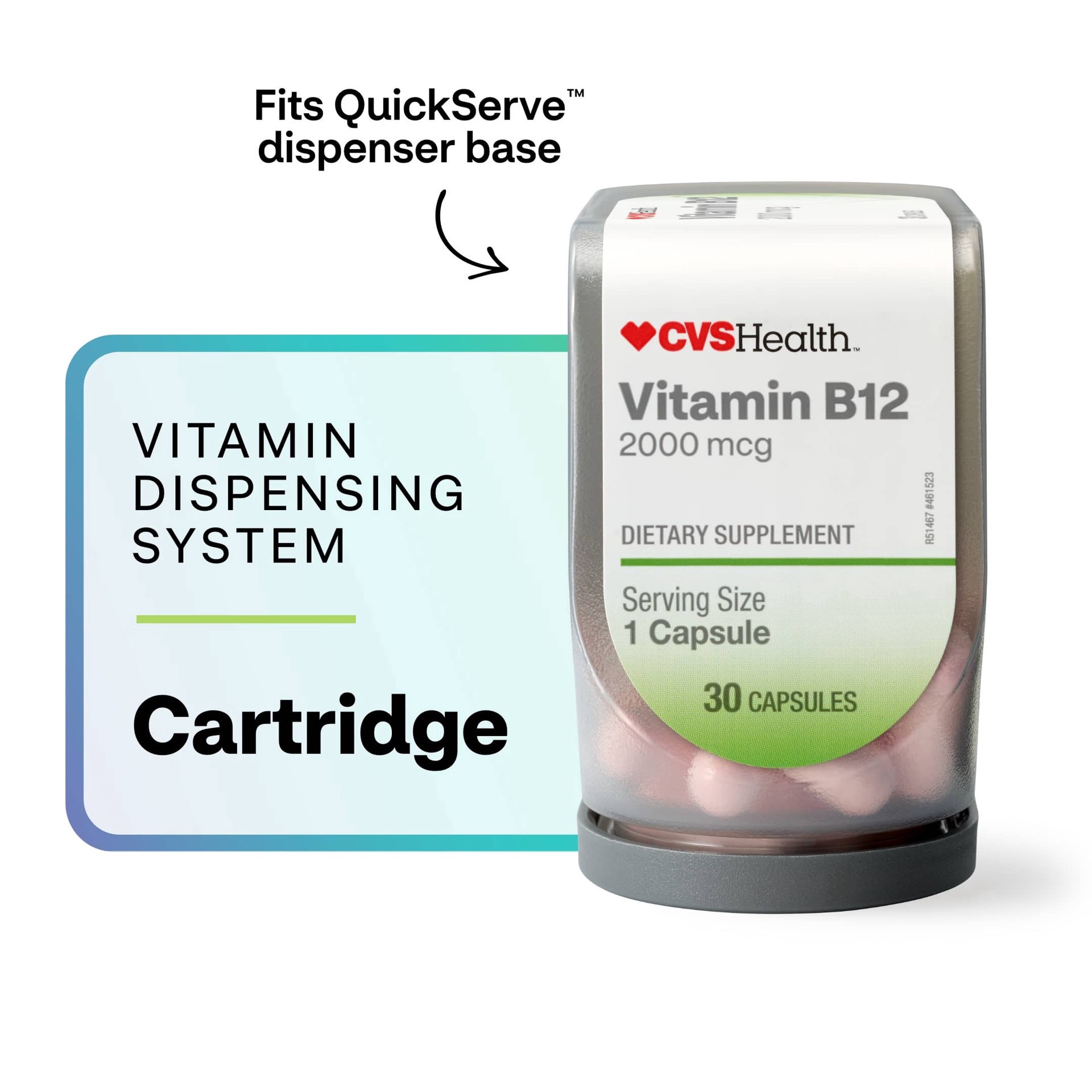 slide 1 of 1, CVS Health Quickserve Vitamin B12 Vitamin Cartridge, 30 Ct, 1 ct