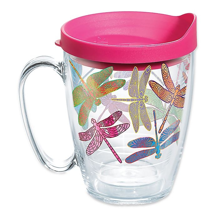 slide 1 of 1, Tervis Dragonfly Mandala Mug, 16 oz