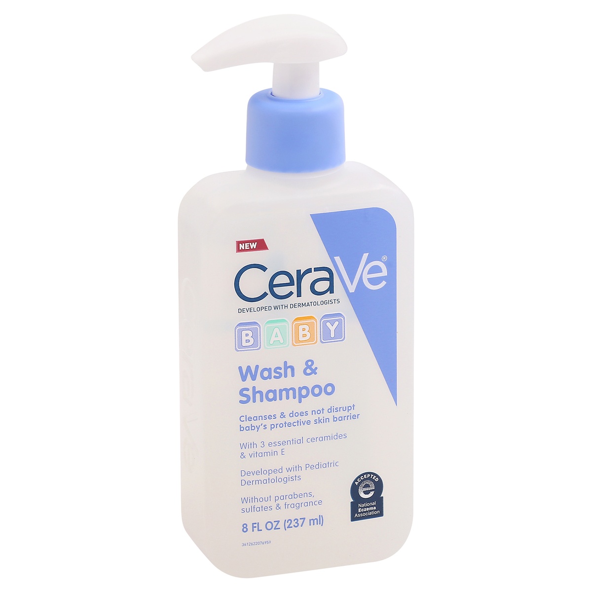 slide 6 of 9, Cerave Baby Wash & Shampoo, 8 oz