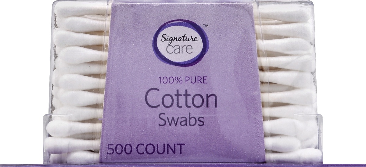 slide 2 of 5, Signature Cotton Swabs 500 ea, 500 ct