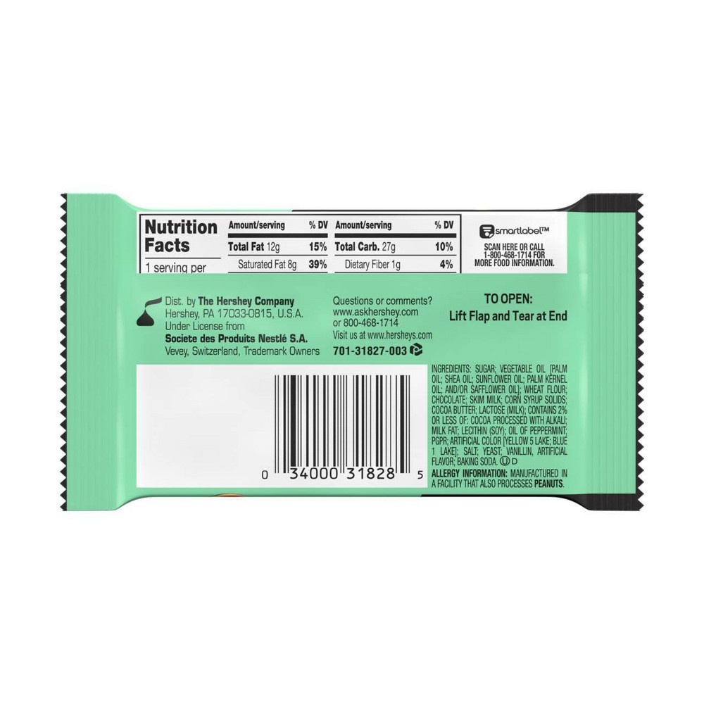 KIT KAT Duos Mint & Dark Chocolate Candy Bar 1.5 oz Shipt