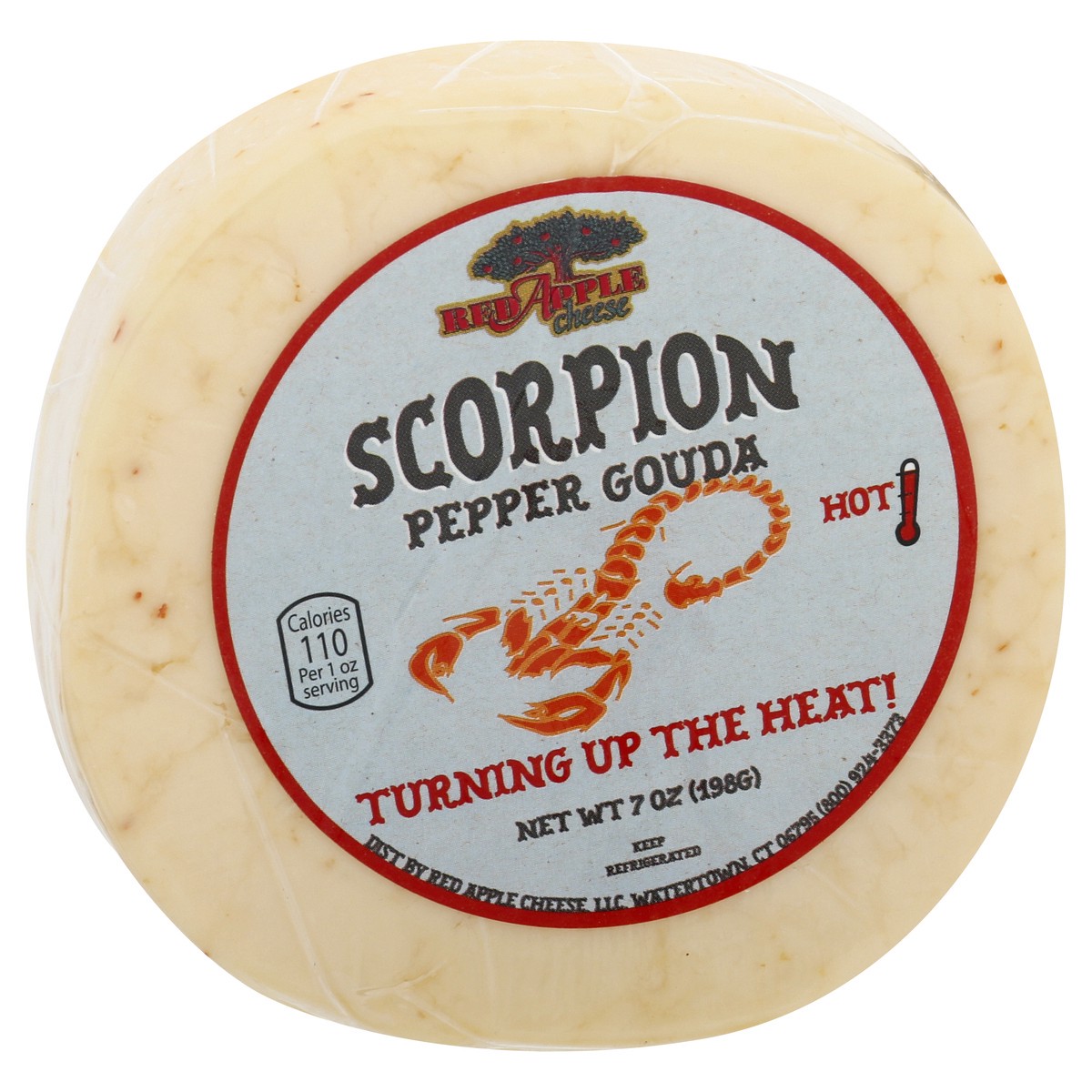 slide 7 of 13, Red Apple Scorpion Pepper Gouda Cheese, 7 oz