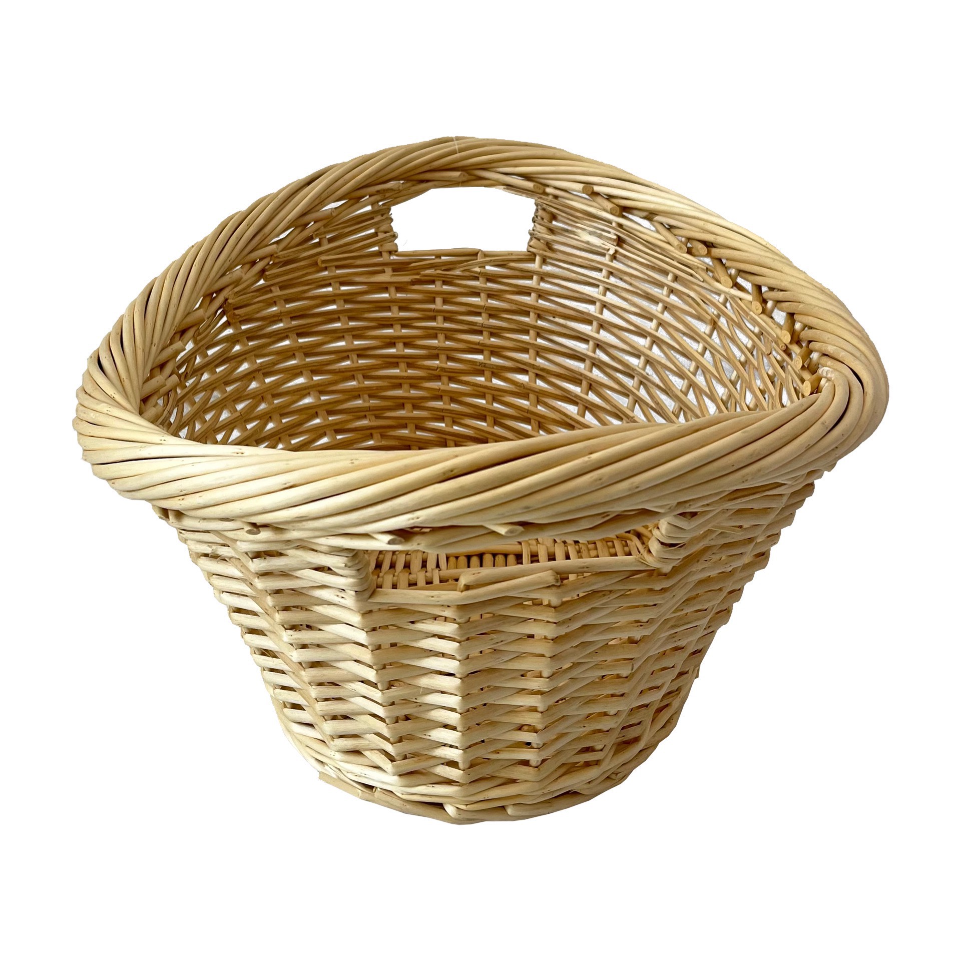 slide 2 of 3, Natural Laundry Basket With Handles By Ashland, 23 in x 17 in x 11 in