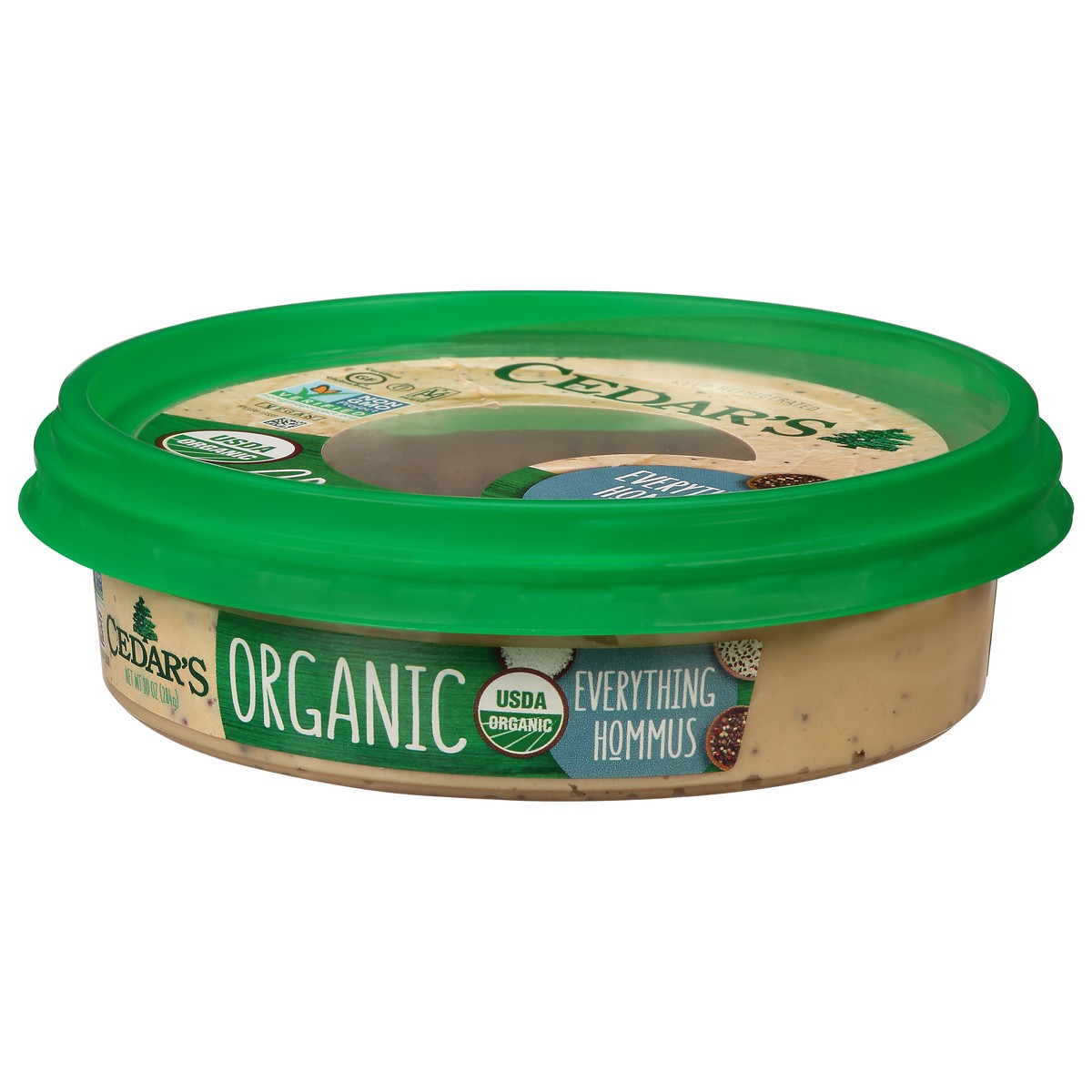 slide 12 of 14, Cedar's Foods Topped Organic Everything Hummus, 10 oz
