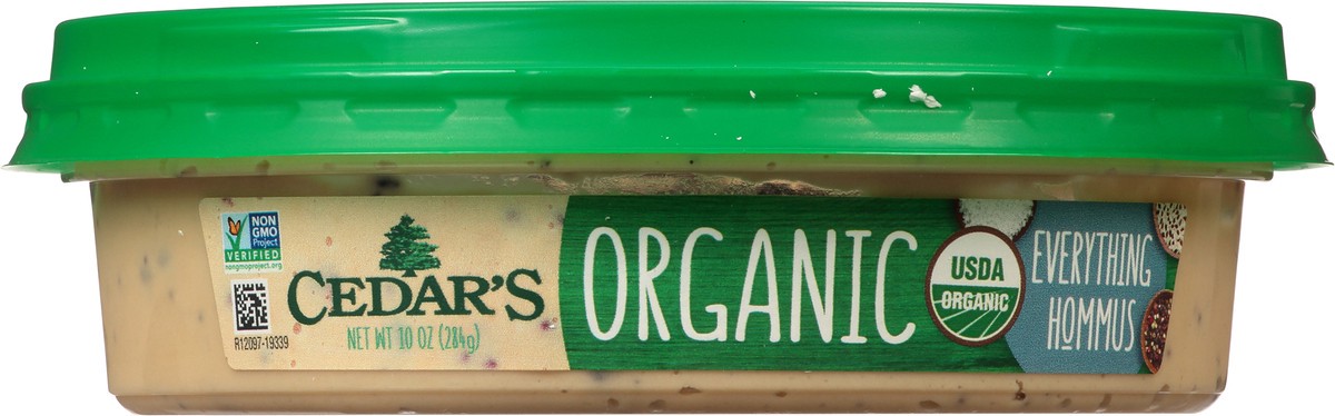 slide 10 of 14, Cedar's Foods Topped Organic Everything Hummus, 10 oz