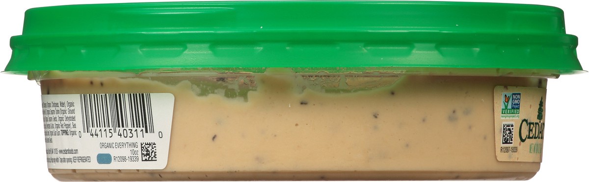 slide 7 of 14, Cedar's Foods Topped Organic Everything Hummus, 10 oz