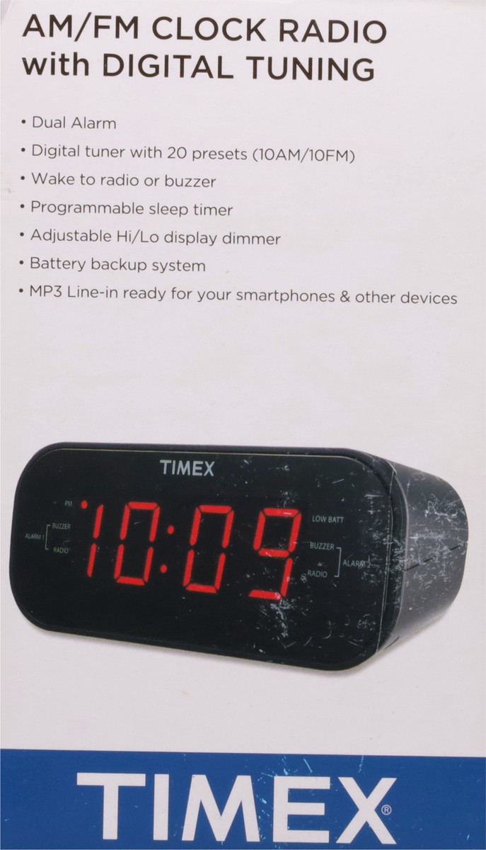 slide 12 of 12, Timex AM/FM Clock Radio with Digital Tuning 1 ea, 1 ct