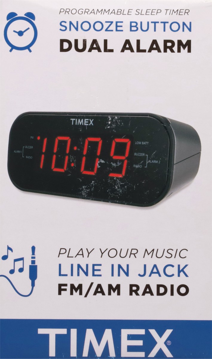 slide 5 of 12, Timex AM/FM Clock Radio with Digital Tuning 1 ea, 1 ct