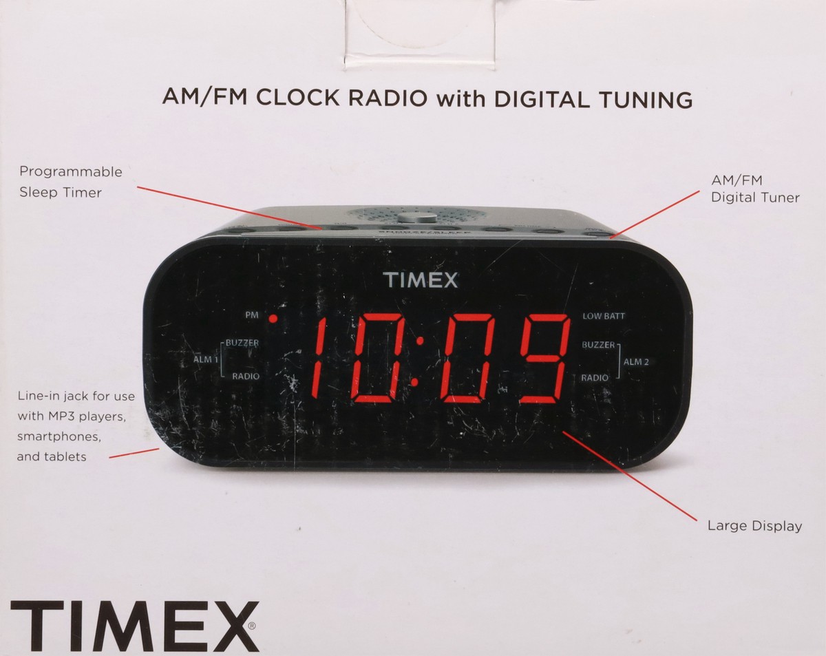 slide 10 of 12, Timex AM/FM Clock Radio with Digital Tuning 1 ea, 1 ct