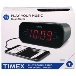 Timex AM/FM Clock Radio with Digital Tuning