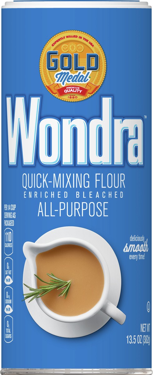 slide 3 of 13, Gold Medal Wondra Quick Mixing All Purpose Flour, 13.5 oz