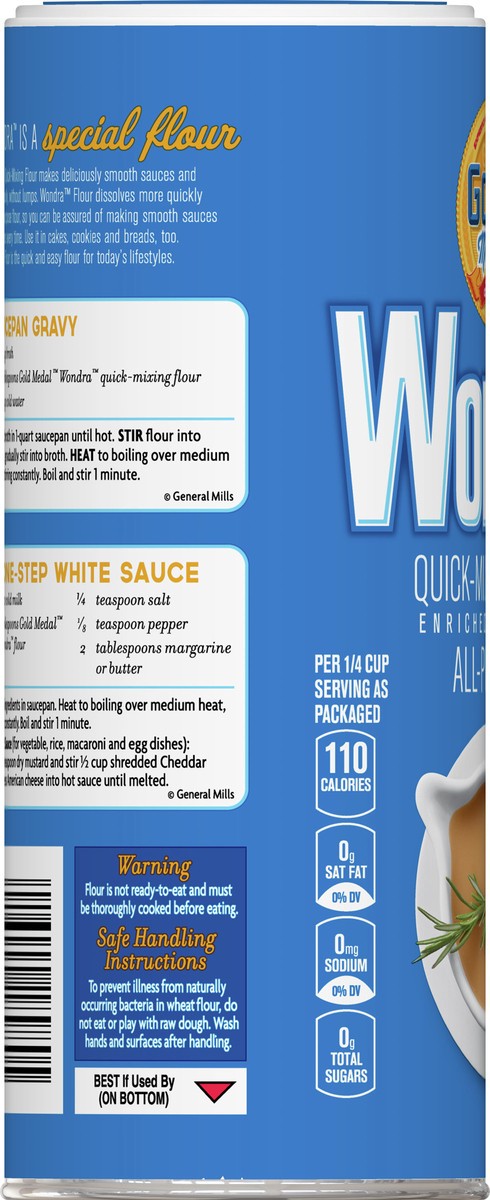 slide 9 of 13, Gold Medal Wondra Quick Mixing All Purpose Flour, 13.5 oz