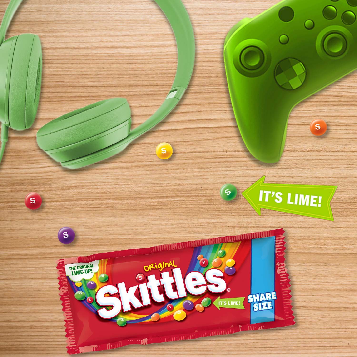 slide 6 of 8, SKITTLES Original Candy, Share Size, 3.3 oz Bags (24 Pack), 96 oz