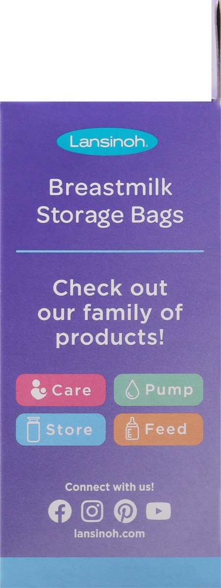 slide 8 of 9, Lansinoh Brstmilk Store. Bag, Tiss Disp, 50 ct