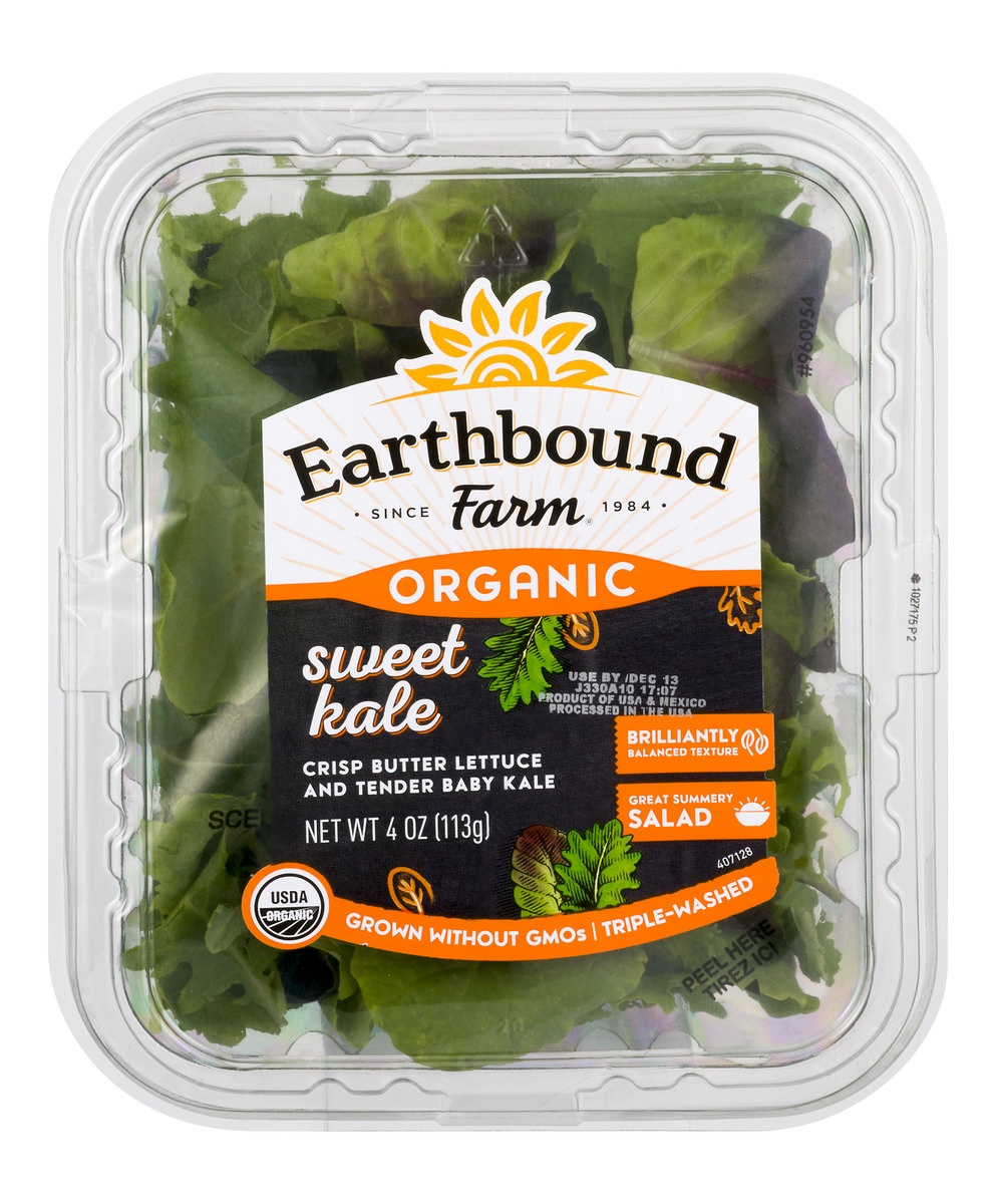 slide 1 of 1, Earthbound Farms Organic Sweet Kale, 4 oz