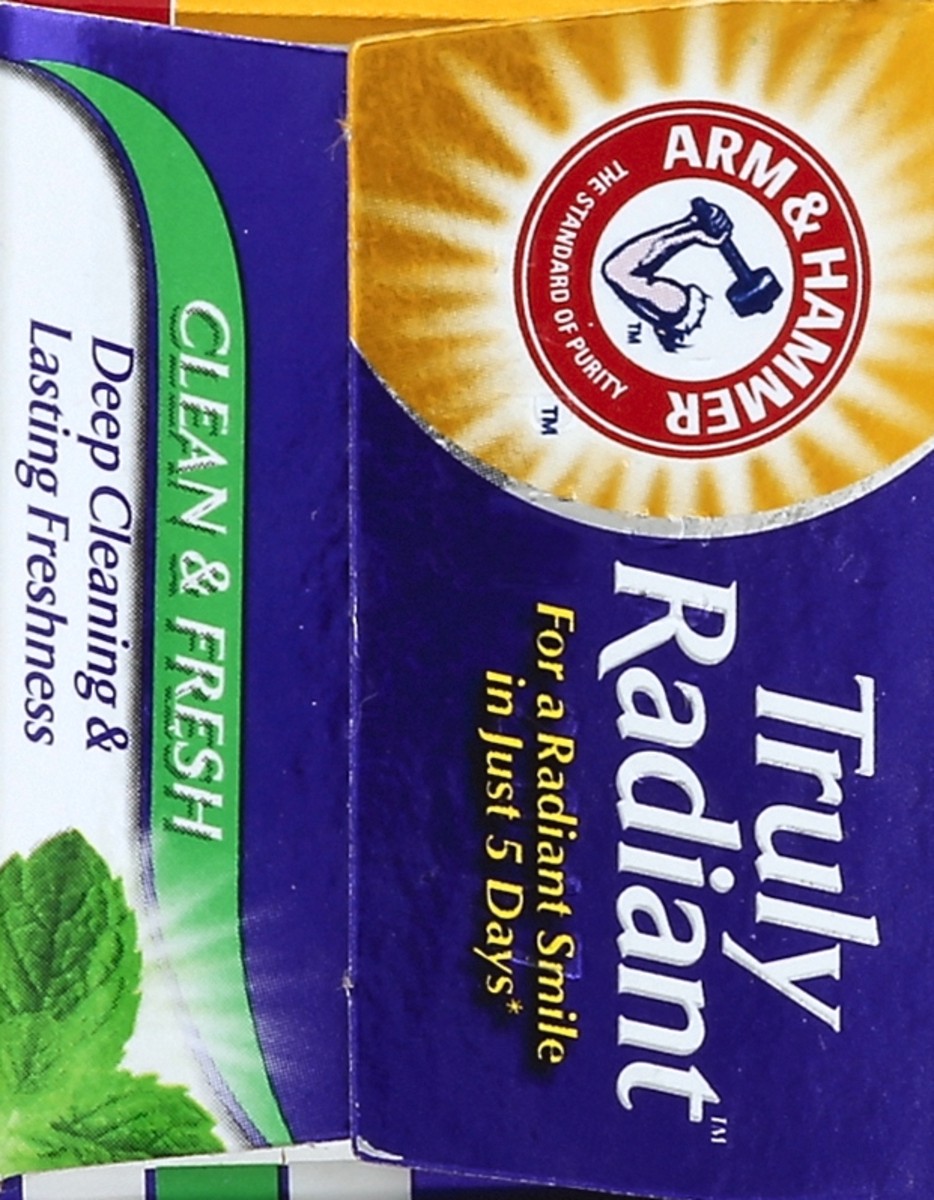 slide 4 of 4, ARM & HAMMER Truly Radiant Clean & Fresh Toothpaste, 4.3OZ, 4.3 oz