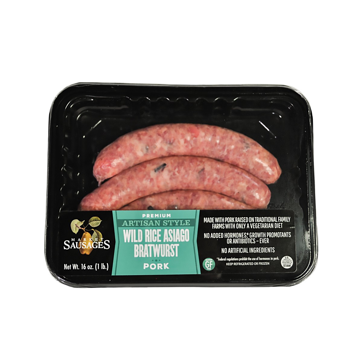 slide 1 of 1, Kowalski's Wild Rice Asiago Brats, 16 oz