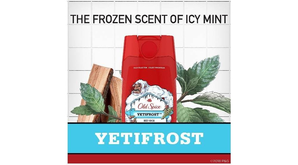 slide 4 of 5, Old Spice Yetifrost Body Wash, 21 oz