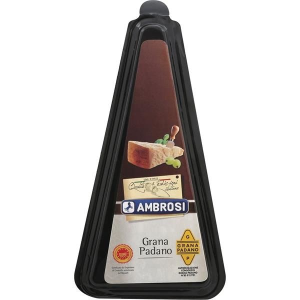 slide 1 of 1, Ambrosi Grana Padano Cheese Wedge, 7 oz