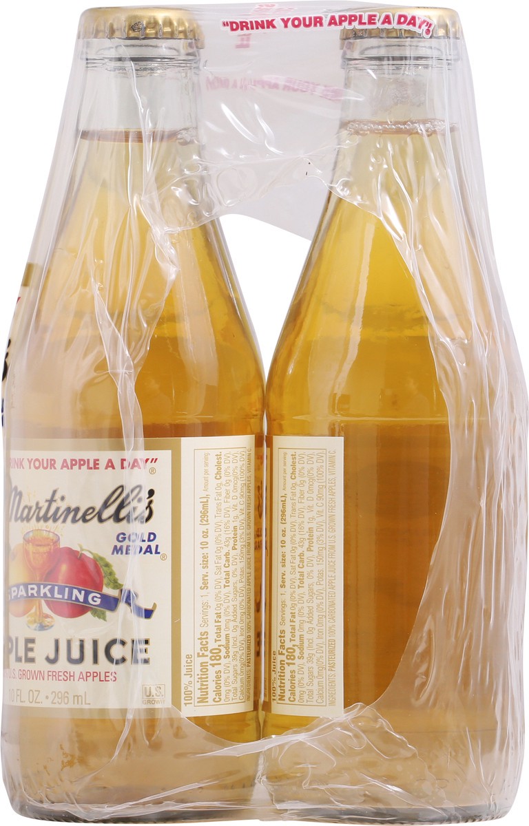 slide 2 of 14, Martinelli's Gold Medal Sparkling Apple Juice, 4 ct; 10 fl oz