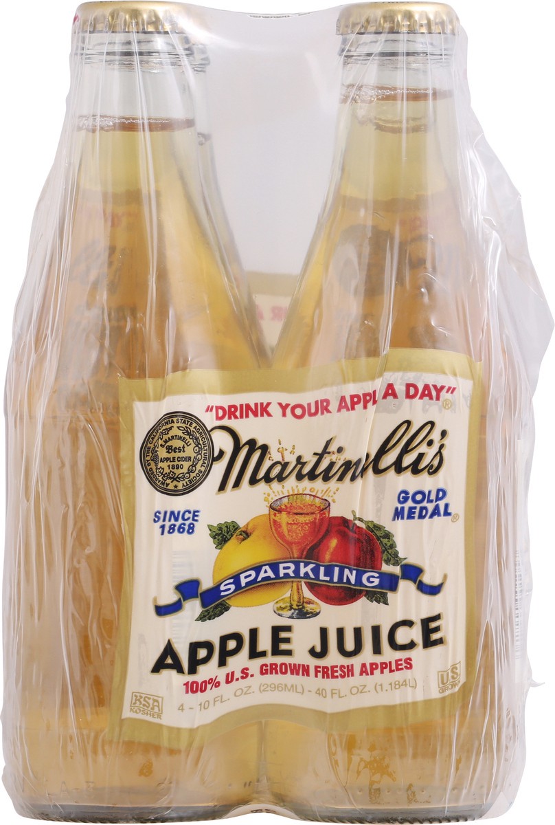 slide 4 of 14, Martinelli's Gold Medal Sparkling Apple Juice, 4 ct; 10 fl oz