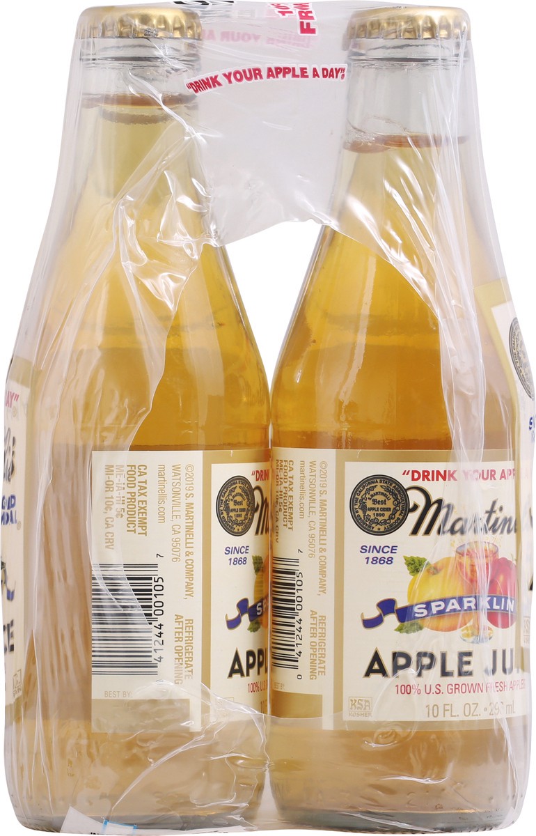 slide 6 of 14, Martinelli's Gold Medal Sparkling Apple Juice, 4 ct; 10 fl oz