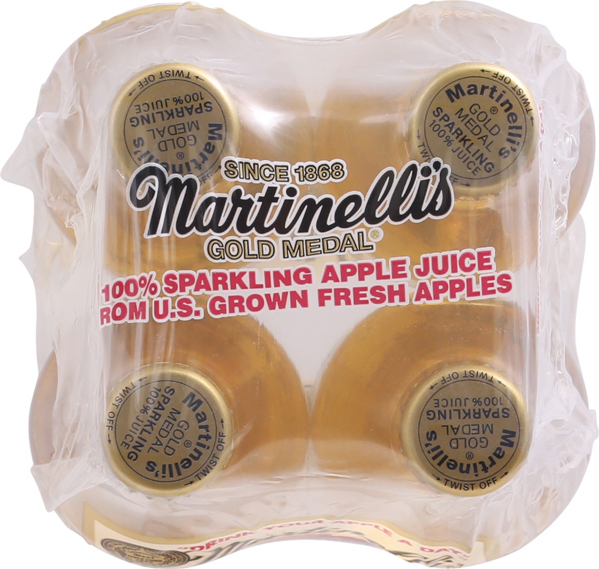slide 11 of 14, Martinelli's Gold Medal Sparkling Apple Juice, 4 ct; 10 fl oz