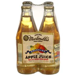 Martinelli's Gold Medal Sparkling Apple Juice 4 - 10 fl oz Bottles