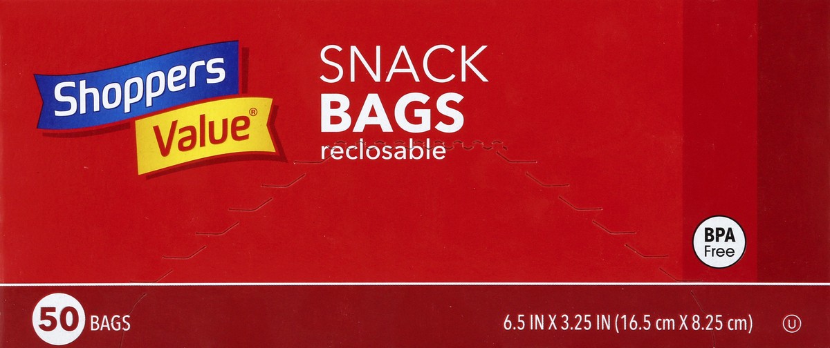 slide 2 of 8, Shoppers Value Snack Bags 50 ea, 50 ct