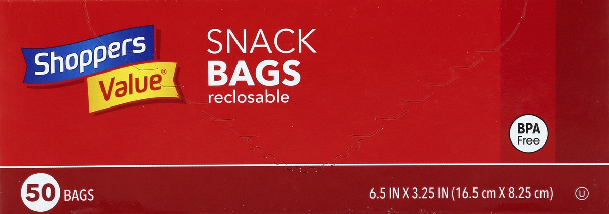 slide 1 of 8, Shoppers Value Snack Bags 50 ea, 50 ct