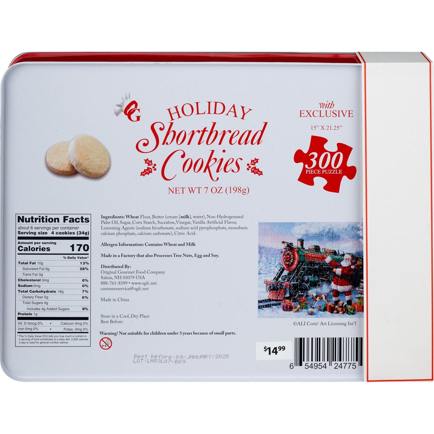 slide 3 of 3, ORIGINAL GOURMET Holiday Puzzle Cookie Tin, 1 ct