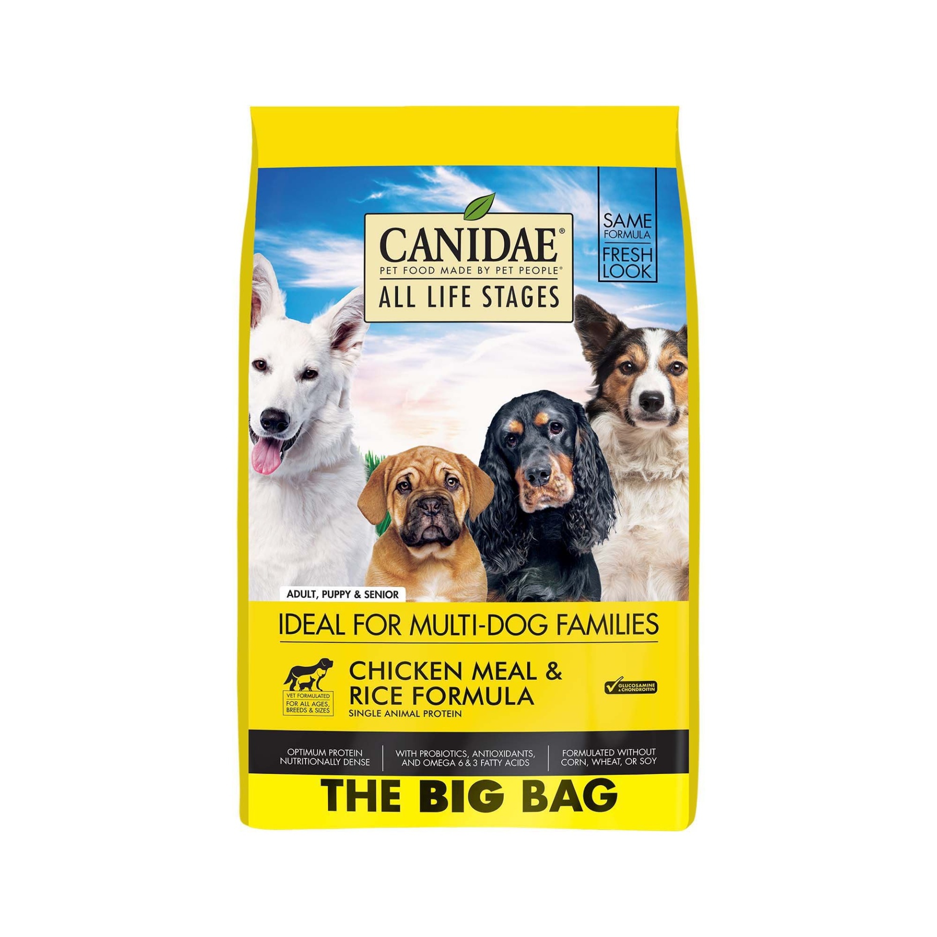 slide 1 of 1, CANIDAE All Life Stages Chicken Meal & Rice Formula Dog Food, 44 lb