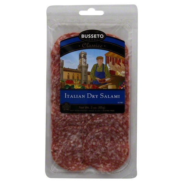 slide 1 of 3, Busseto Foods Italian Dry Salami, 3 oz