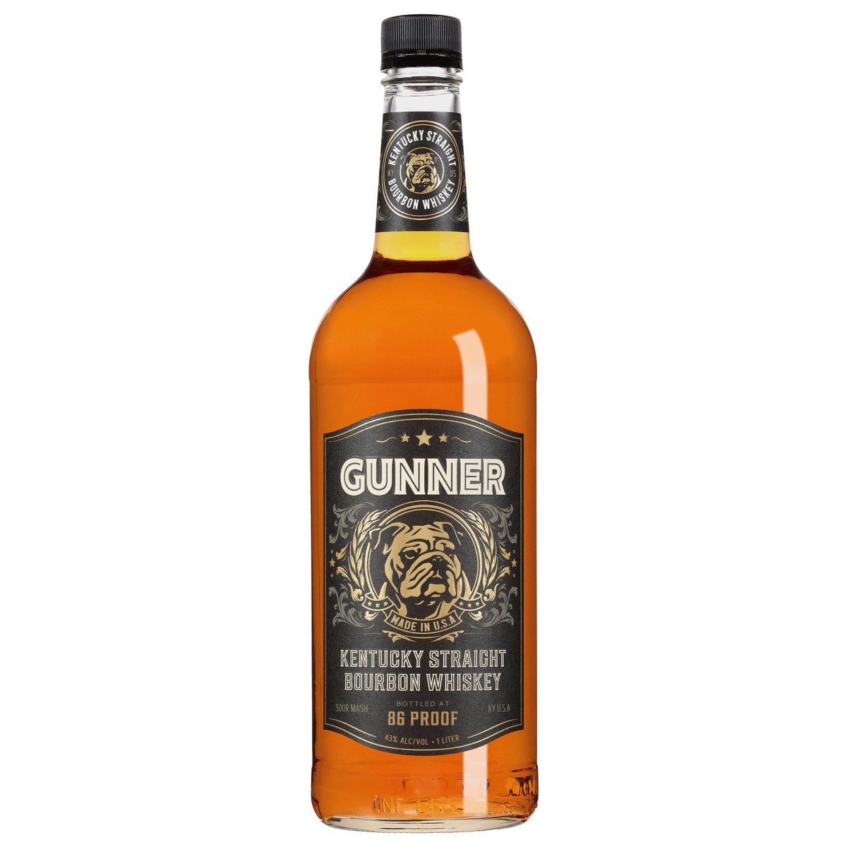 slide 4 of 4, Gunner Bourbon Liter, 1 liter