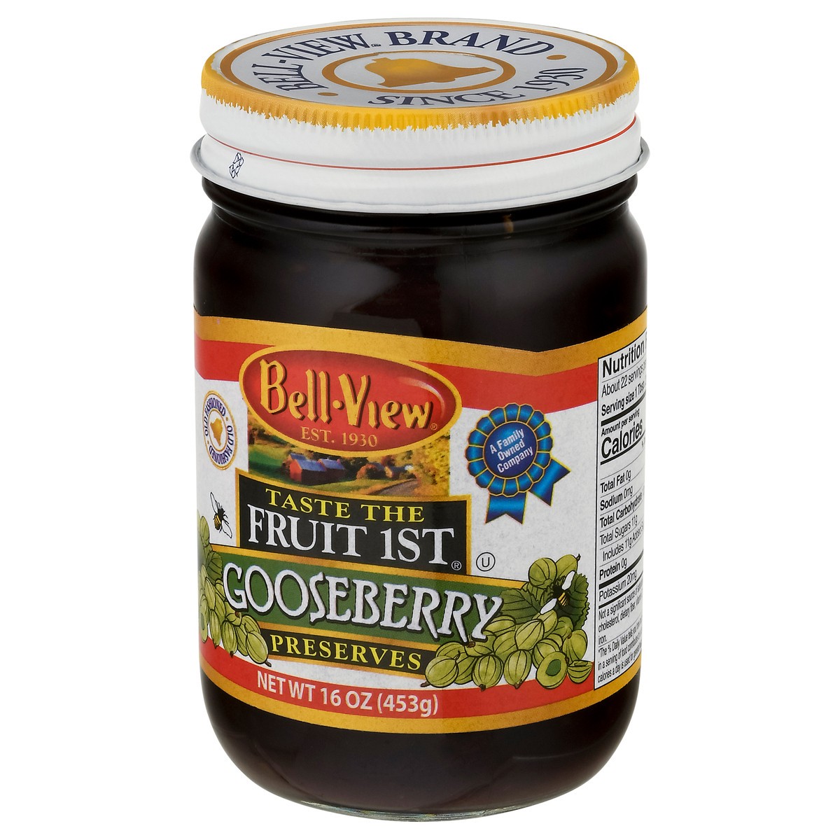 slide 6 of 14, Bell-View Taste The Fruit 1st Gooseberry Preserves 16 oz, 16 oz