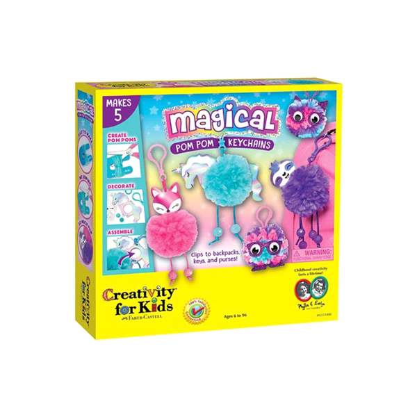 slide 1 of 1, Creativity for Kids Magical PomPom Keychains, 1 ct