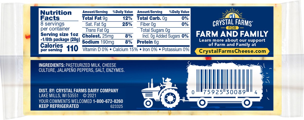 slide 2 of 4, Crystal Farms Cheese, 8 oz