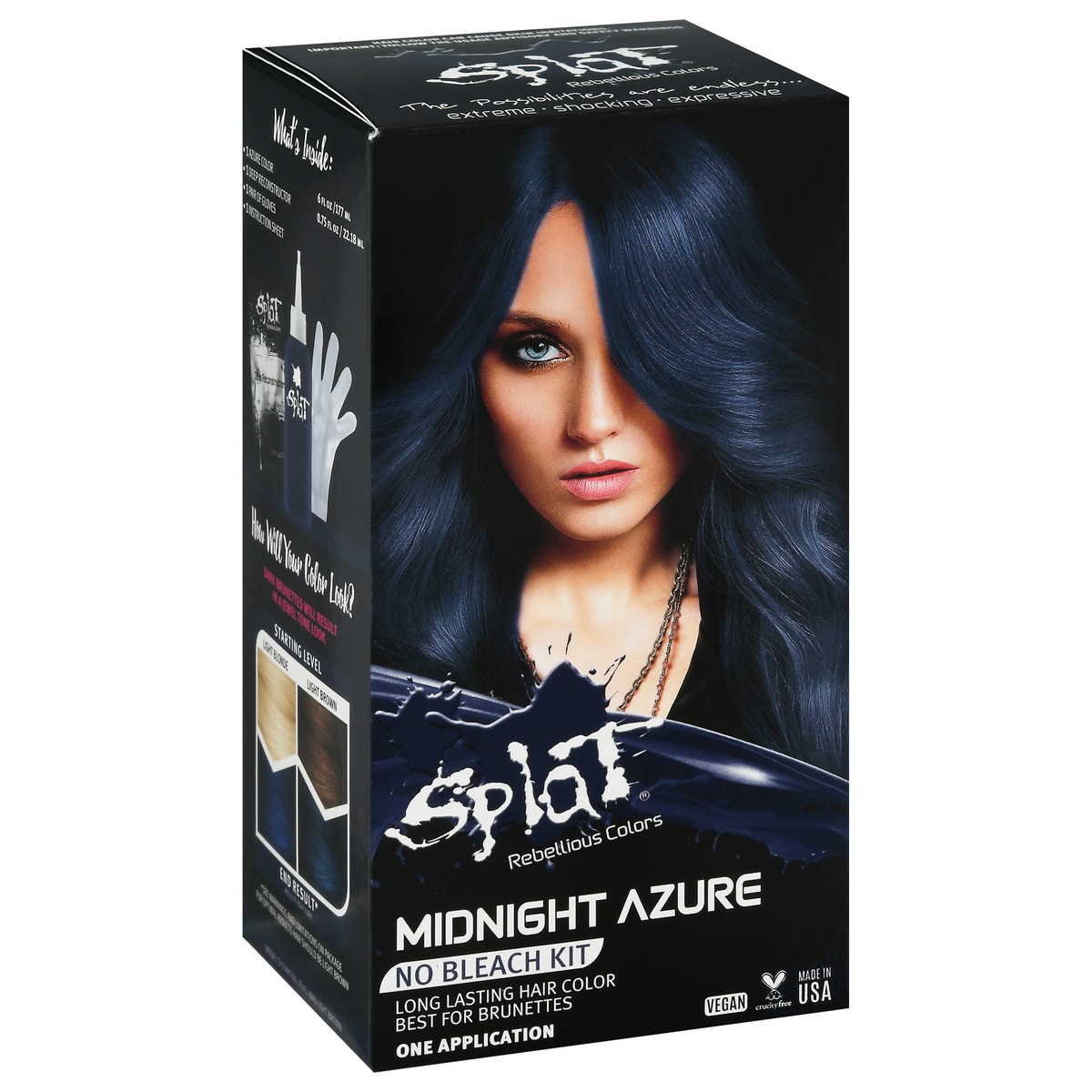 slide 5 of 13, Splat Midnight Azure Hair Color 1 ea, 1 ct