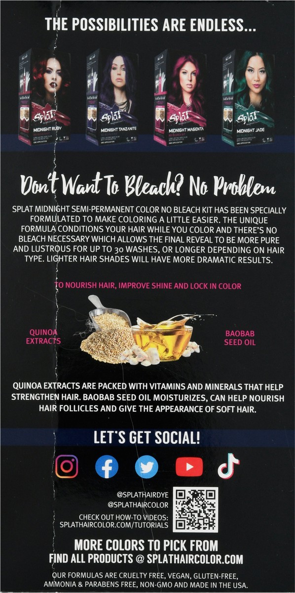 slide 12 of 13, Splat Midnight Azure Hair Color 1 ea, 1 ct