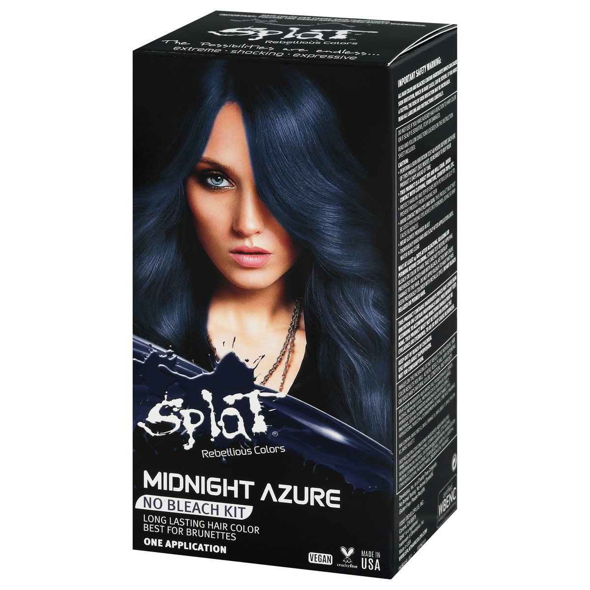 slide 11 of 13, Splat Midnight Azure Hair Color 1 ea, 1 ct