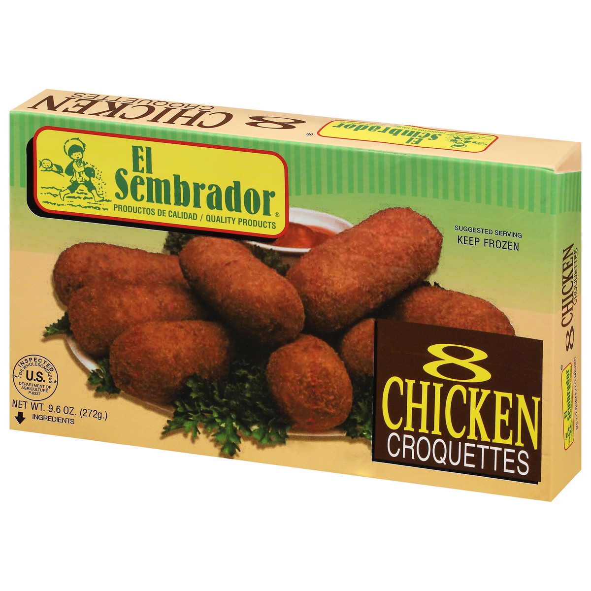 slide 6 of 9, El Sembrador Chicken Croquettes 8 ea, 8 ct