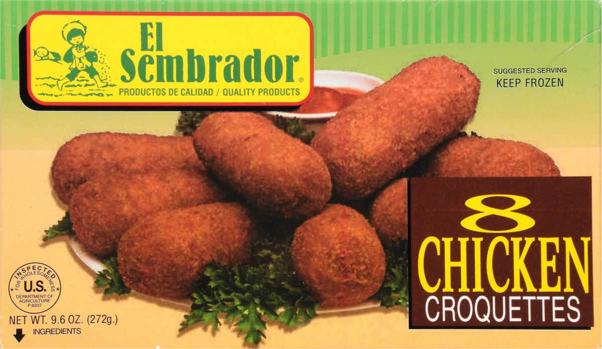 slide 8 of 9, El Sembrador Chicken Croquettes 8 ea, 8 ct