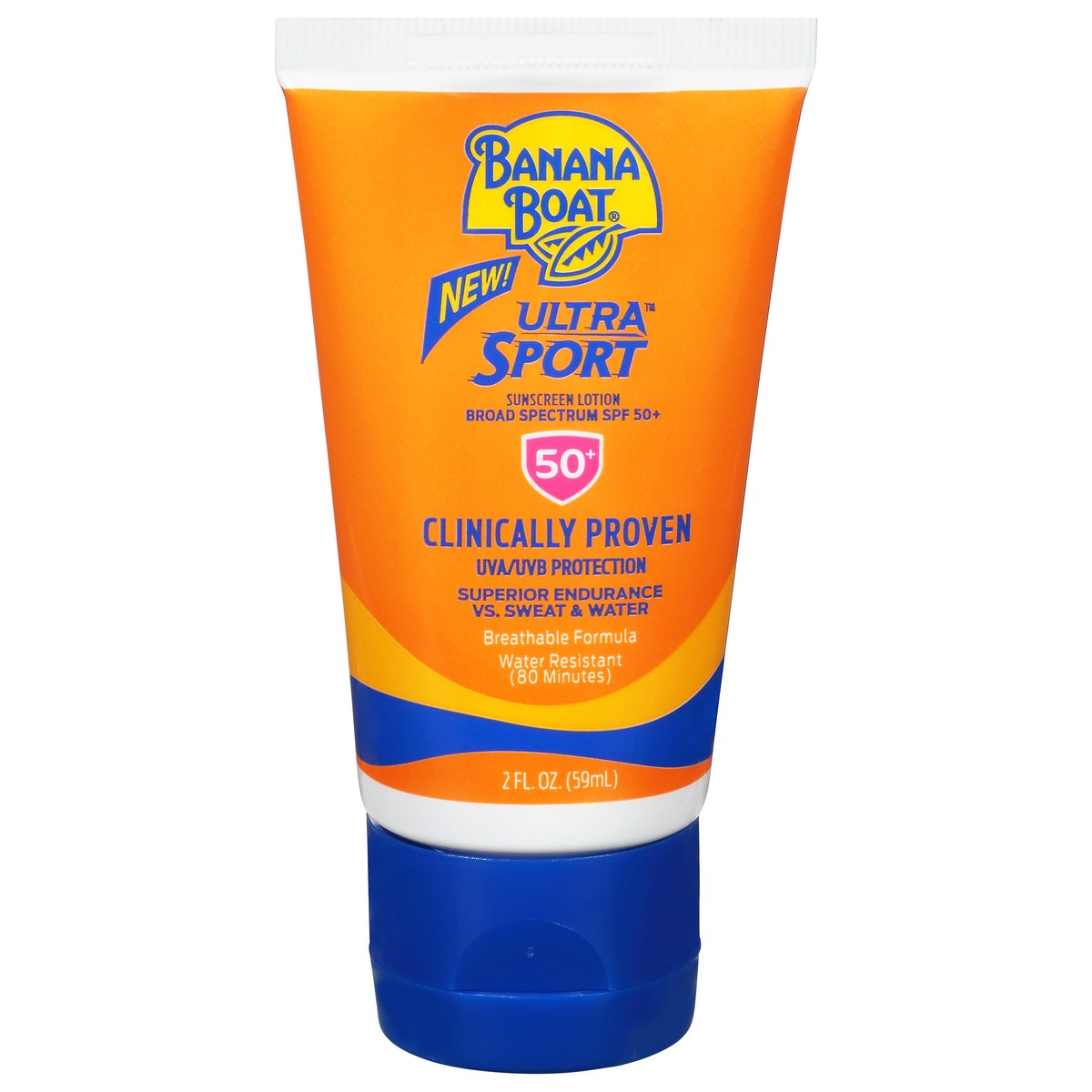 slide 7 of 13, Banana Boat Ultra Sport SPF 50+ Ultra Sport Sunscreen Lotion 2 fl oz, 2 fl oz