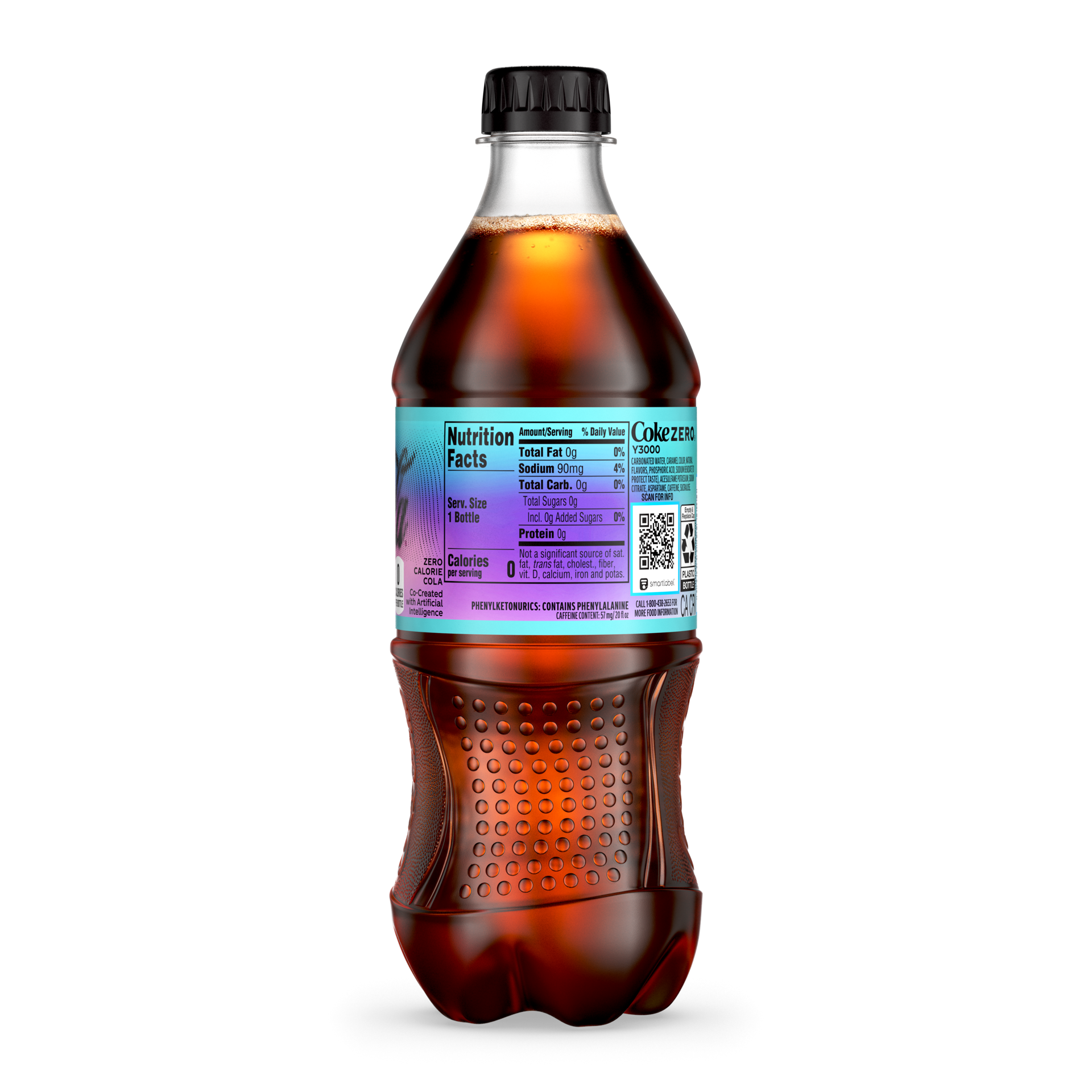slide 4 of 5, Coca-Cola Zero Sugar Y3000 Bottle- 20 fl oz, 20 fl oz