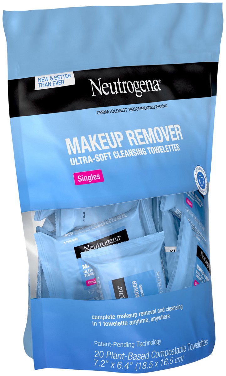 slide 4 of 6, Neutrogena Cleansing Facial Wipes Individually Wrapped - 20ct, 20 ct