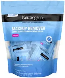 Neutrogena Facial Cleansing Makeup Remover Wipes - Singles - 20ct