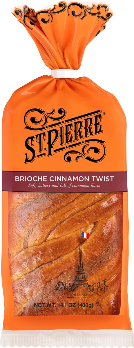 slide 1 of 5, St Pierre Cinnamon Brioche Twist 14.1 oz, 14.1 oz