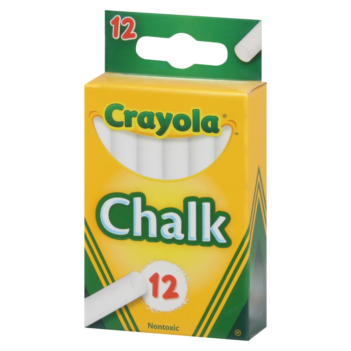 slide 7 of 11, Crayola Chalk, White, 12 ct