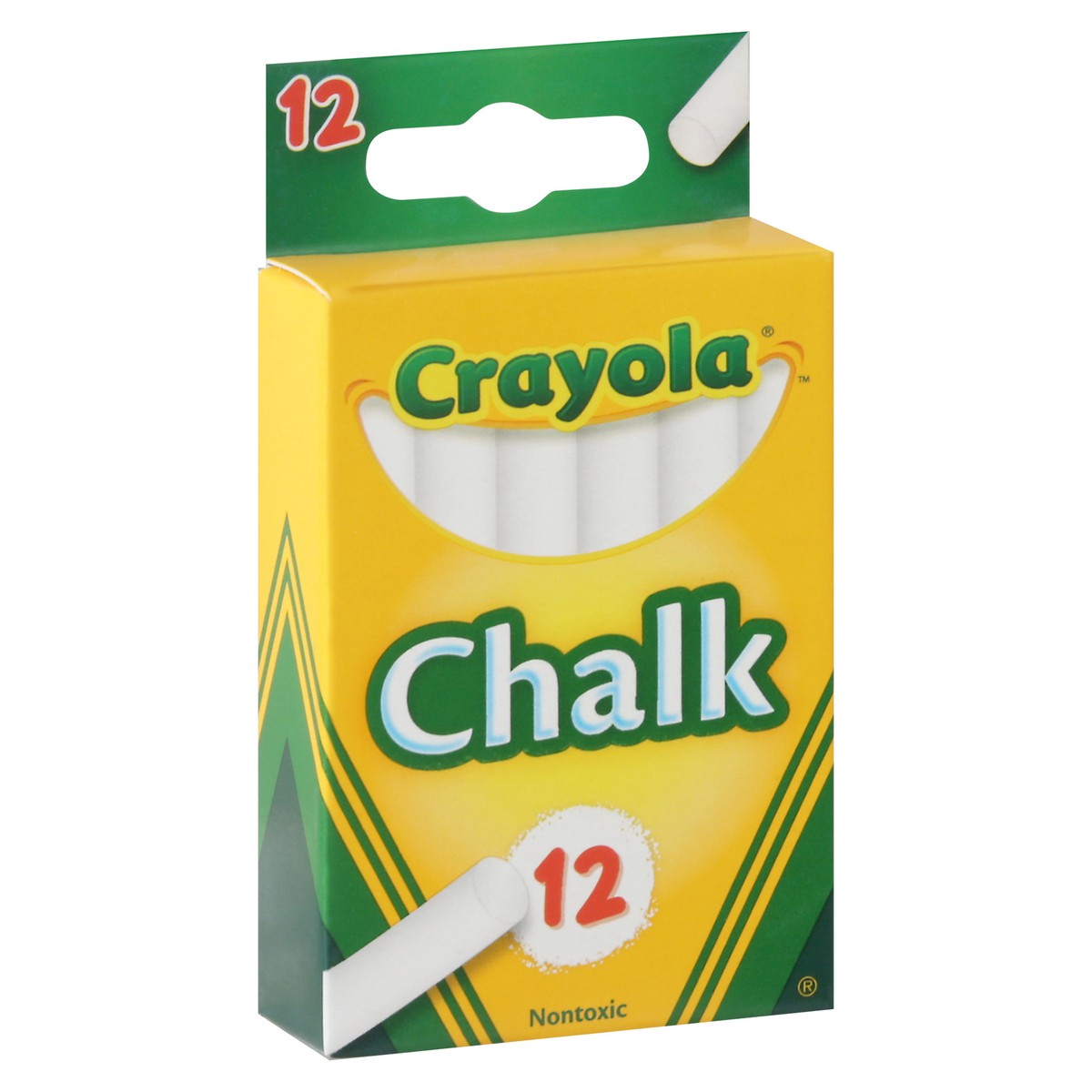 slide 4 of 11, Crayola Chalk, White, 12 ct